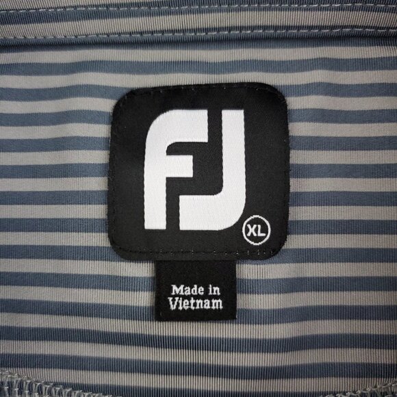 FootJoy Striped Golf Polo Shirt Stretch Short Sleeve "Pro Partner" Men's XL - Picture 4 of 10